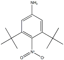 3,5-ditert-butyl-4-nitroaniline 化学構造式