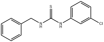 N-benzyl-N'-(3-chlorophenyl)thiourea,107775-59-7,结构式