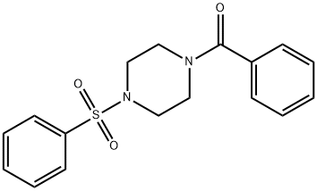 1-benzoyl-4-(phenylsulfonyl)piperazine Struktur