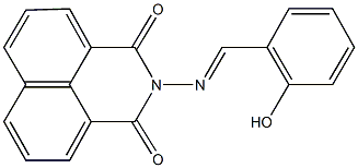 2-[(2-hydroxybenzylidene)amino]-1H-benzo[de]isoquinoline-1,3(2H)-dione,1078714-90-5,结构式