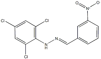 3-nitrobenzaldehyde (2,4,6-trichlorophenyl)hydrazone Structure