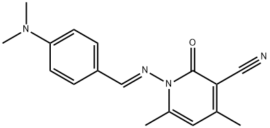 1082724-18-2 1-{[4-(dimethylamino)benzylidene]amino}-4,6-dimethyl-2-oxo-1,2-dihydro-3-pyridinecarbonitrile