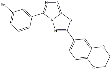 1082767-48-3 3-(3-bromophenyl)-6-(2,3-dihydro-1,4-benzodioxin-6-yl)[1,2,4]triazolo[3,4-b][1,3,4]thiadiazole