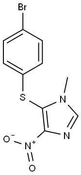5-[(4-bromophenyl)sulfanyl]-4-nitro-1-methyl-1H-imidazole,108375-58-2,结构式