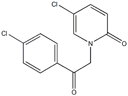 5-chloro-1-[2-(4-chlorophenyl)-2-oxoethyl]-2(1H)-pyridinone,108664-64-8,结构式