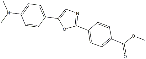 methyl 4-{5-[4-(dimethylamino)phenyl]-1,3-oxazol-2-yl}benzoate|