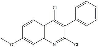 2,4-dichloro-3-phenylquinolin-7-yl methyl ether Structure