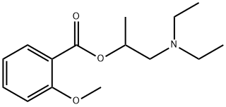 2-(diethylamino)-1-methylethyl 2-methoxybenzoate Structure