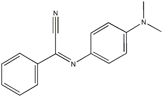 {[4-(dimethylamino)phenyl]imino}(phenyl)acetonitrile 化学構造式