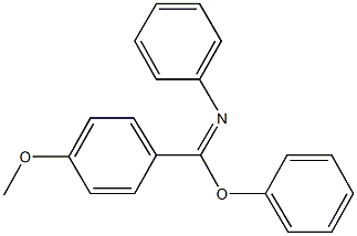 phenyl 4-methoxy-N-phenylbenzenecarboximidoate Struktur