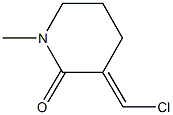 3-(chloromethylene)-1-methyl-2-piperidinone 化学構造式