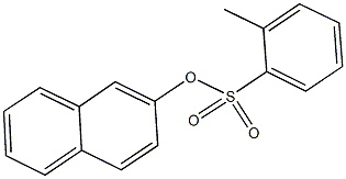 2-naphthyl 2-methylbenzenesulfonate Struktur