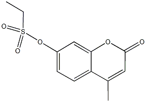 4-methyl-2-oxo-2H-chromen-7-yl ethanesulfonate Structure