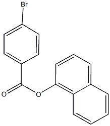 1-naphthyl 4-bromobenzoate 结构式