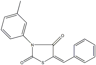 5-benzylidene-3-(3-methylphenyl)-1,3-thiazolidine-2,4-dione Structure
