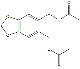 {6-[(acetyloxy)methyl]-1,3-benzodioxol-5-yl}methyl acetate Structure