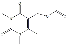 (1,3,6-trimethyl-2,4-dioxo-1,2,3,4-tetrahydro-5-pyrimidinyl)methyl acetate Structure