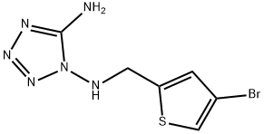 N~1~-[(4-bromothiophen-2-yl)methyl]-1H-tetrazole-1,5-diamine 结构式