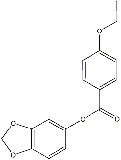 1,3-benzodioxol-5-yl 4-ethoxybenzoate Structure