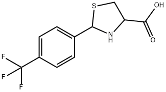 2-[4-(trifluoromethyl)phenyl]-1,3-thiazolidine-4-carboxylic acid Structure