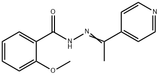 2-methoxy-N'-[1-(4-pyridinyl)ethylidene]benzohydrazide 化学構造式