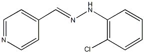 isonicotinaldehyde (2-chlorophenyl)hydrazone 化学構造式