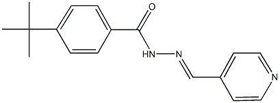 4-tert-butyl-N'-(4-pyridinylmethylene)benzohydrazide,109352-36-5,结构式