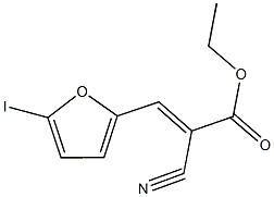 ethyl 2-cyano-3-(5-iodo-2-furyl)acrylate Structure