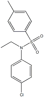 N-(4-chlorophenyl)-N-ethyl-4-methylbenzenesulfonamide Structure