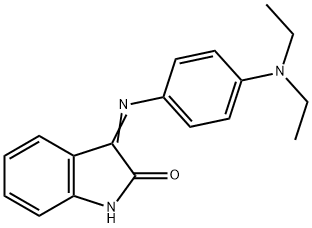 3-{[4-(diethylamino)phenyl]imino}-1,3-dihydro-2H-indol-2-one Structure