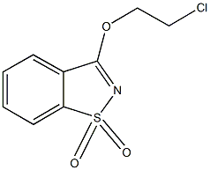 2-chloroethyl 1,1-dioxido-1,2-benzisothiazol-3-yl ether Structure