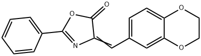 4-(2,3-dihydro-1,4-benzodioxin-6-ylmethylene)-2-phenyl-1,3-oxazol-5(4H)-one 结构式