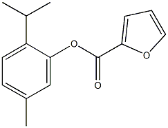 2-isopropyl-5-methylphenyl 2-furoate Struktur