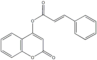 2-oxo-2H-chromen-4-yl 3-phenylacrylate Structure