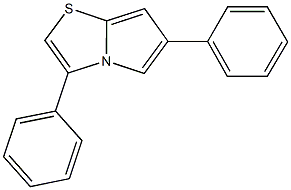 3,6-diphenylpyrrolo[2,1-b][1,3]thiazole 化学構造式