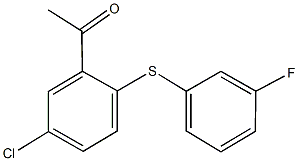 1-{5-chloro-2-[(3-fluorophenyl)sulfanyl]phenyl}ethanone,110211-81-9,结构式