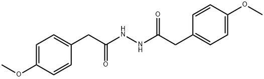 2-(4-methoxyphenyl)-N'-[(4-methoxyphenyl)acetyl]acetohydrazide Structure