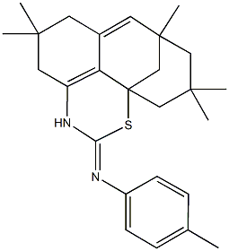 110796-78-6 N-(4-methylphenyl)-N-[7,7,11,13,13-pentamethyl-2-thia-4-azatetracyclo[7.5.1.1~1,11~.0~5,15~]hexadeca-5(15),9-dien-3-ylidene]amine