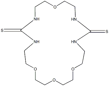 1,9,17,20-tetraoxa-4,6,12,14-tetraazacyclodocosane-5,13-dithione Structure