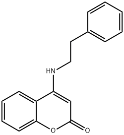 4-[(2-phenylethyl)amino]-2H-chromen-2-one 结构式