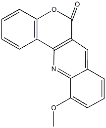 11-methoxy-6H-chromeno[4,3-b]quinolin-6-one Struktur