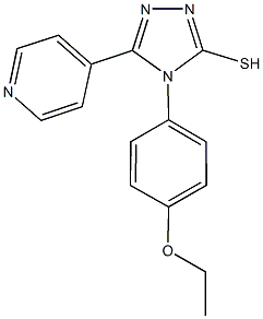 4-(4-ethoxyphenyl)-5-(4-pyridinyl)-4H-1,2,4-triazole-3-thiol Structure