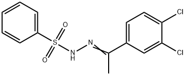 N'-[1-(3,4-dichlorophenyl)ethylidene]benzenesulfonohydrazide Structure