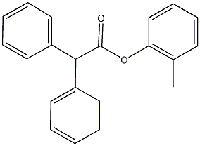 2-methylphenyl diphenylacetate Struktur