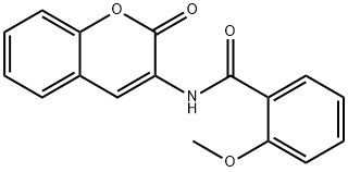 2-methoxy-N-(2-oxo-2H-chromen-3-yl)benzamide Struktur