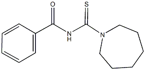 N-(1-azepanylcarbothioyl)benzamide Structure