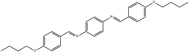 N-(4-butoxybenzylidene)-N-{4-[(4-butoxybenzylidene)amino]phenyl}amine Structure