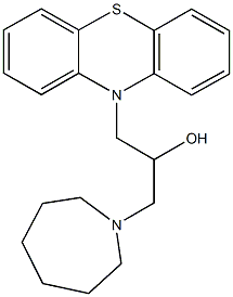 1-(1-azepanyl)-3-(10H-phenothiazin-10-yl)-2-propanol 结构式