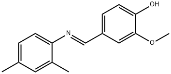 4-{[(2,4-dimethylphenyl)imino]methyl}-2-methoxyphenol Structure