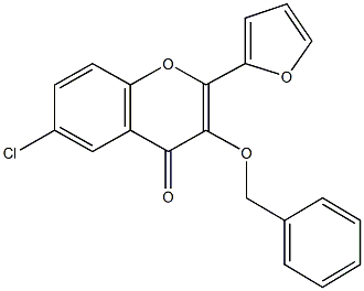 3-(benzyloxy)-6-chloro-2-(2-furyl)-4H-chromen-4-one,112383-71-8,结构式